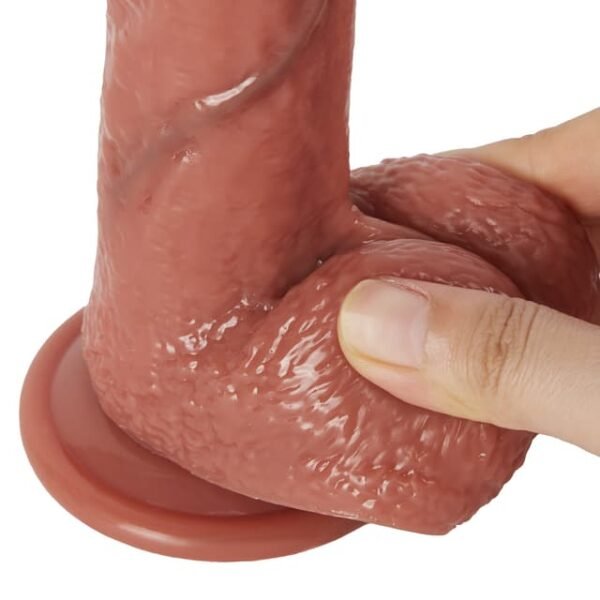 Heavenly - Insertable Length 6.7" Silicone Vibrating Liquid Simulation Dildo - Image 3
