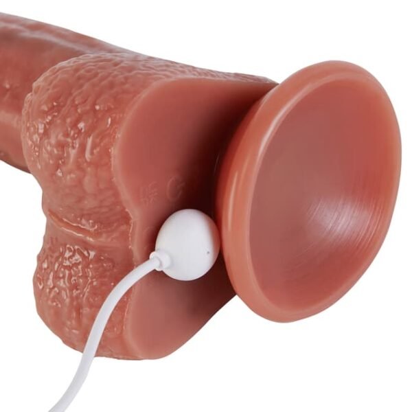 Heavenly - Insertable Length 6.7" Silicone Vibrating Liquid Simulation Dildo - Image 4
