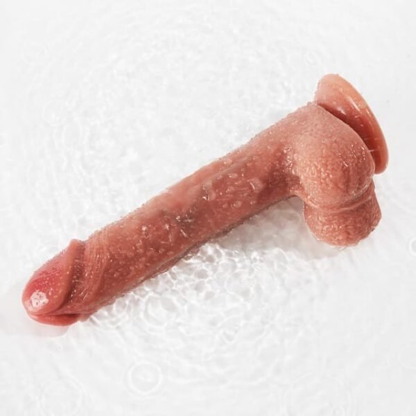 Heavenly - Insertable Length 6.7" Silicone Vibrating Liquid Simulation Dildo - Image 9